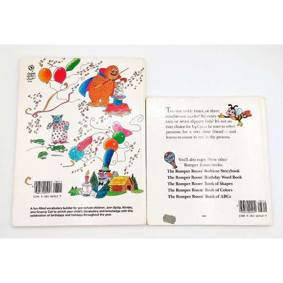The Romper Room Birthday Word Book & Book of 1,2,3s Vintage Picture Books - Picture 2 of 2